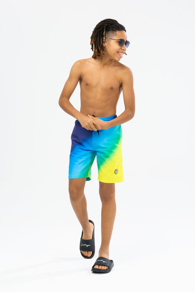 HYPE BOYS BLUE CITRUS CREST SWIM SHORTS