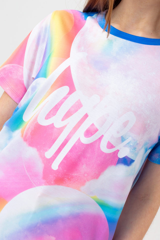 HYPE GIRLS MULTI MOONS SCRIPT T-SHIRT