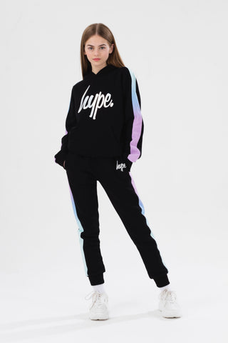 HYPE GIRLS BLACK FANTASY SCRIPT HOODIE