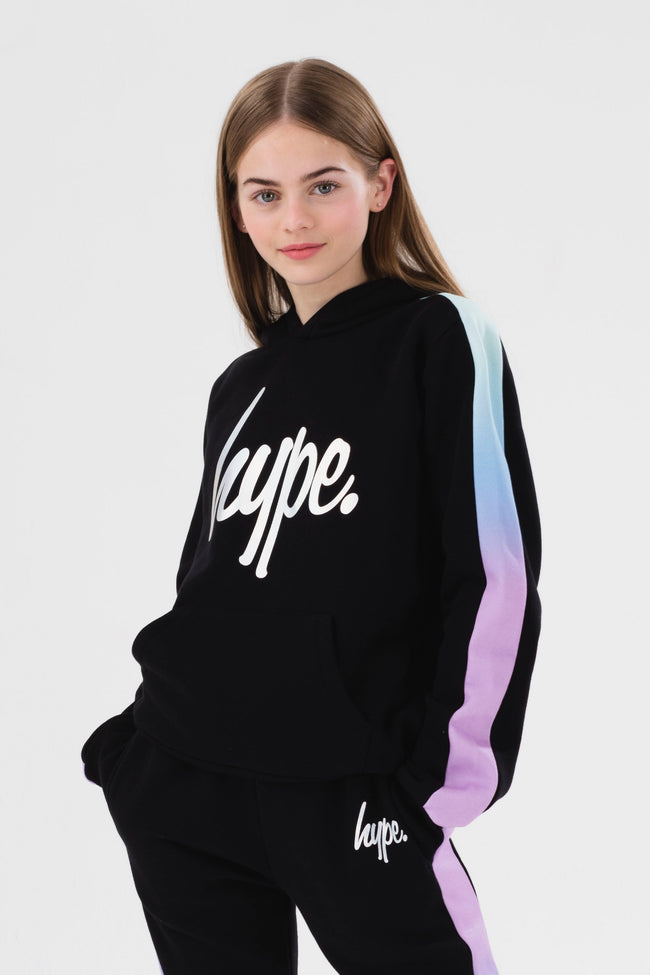 HYPE GIRLS BLACK FANTASY SCRIPT HOODIE