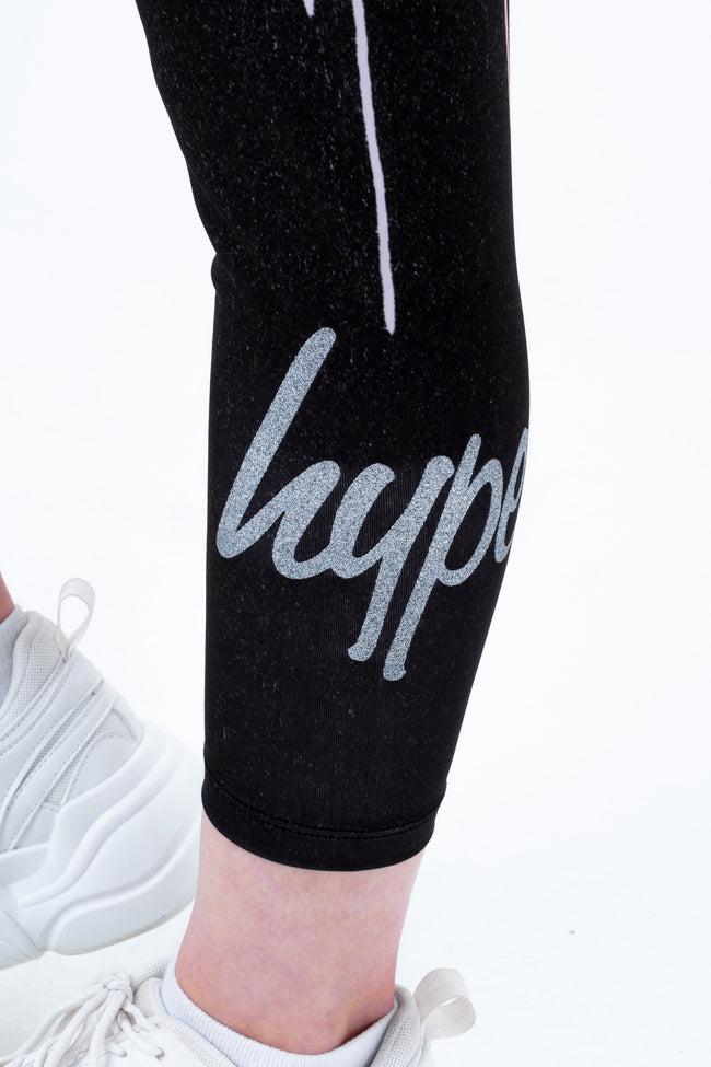 HYPE GIRLS PINK DRIPS SCRIPT LEGGINGS