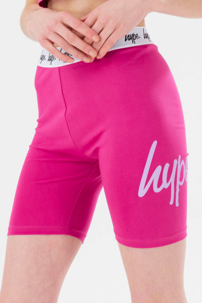 HYPE GIRLS BERRY SCRIPT CYCLING SHORTS