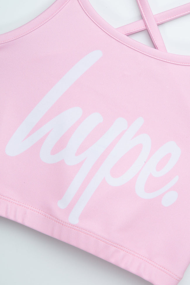 HYPE GIRLS PINK SCRIPT BIKINI