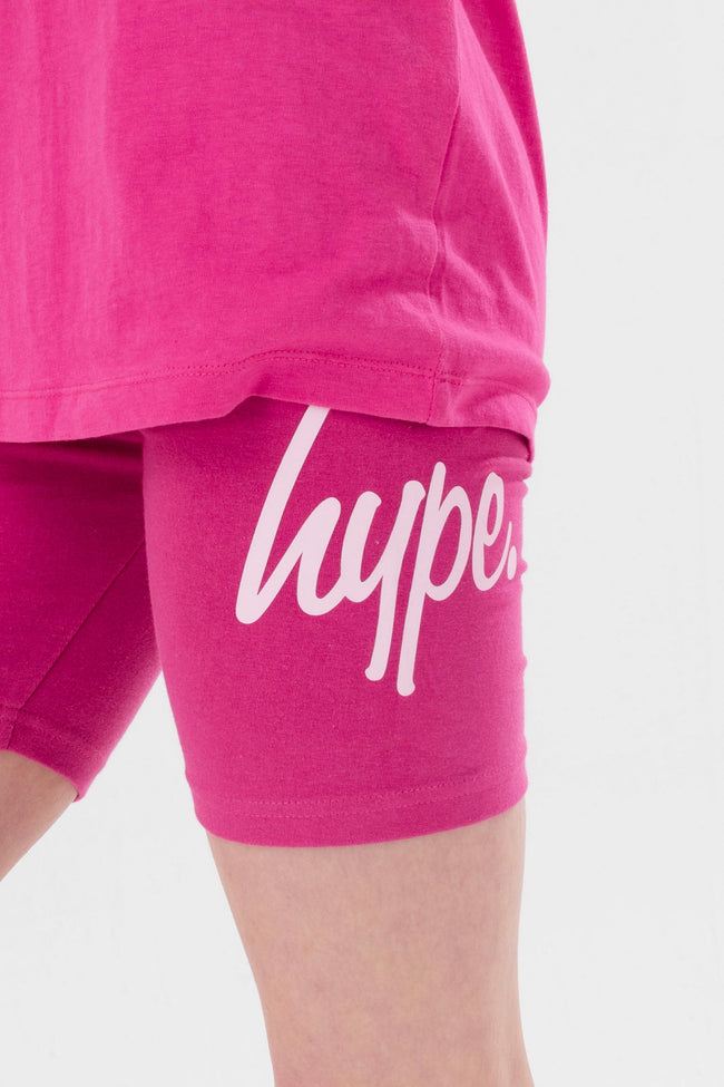 HYPE GIRLS BERRY SCRIPT TEE AND SHORTS SET