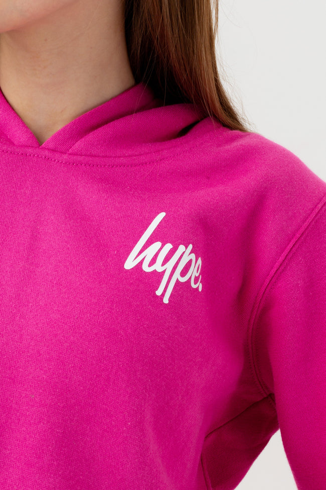 HYPE GIRLS BERRY SCRIPT CROP HOODIE 2 PACK