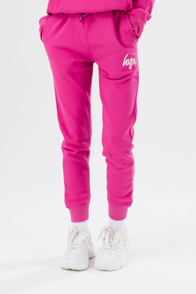 HYPE GIRLS BERRY SCRIPT HOODIE & JOGGERS SET