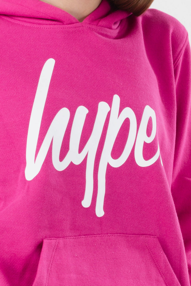 HYPE GIRLS BERRY SCRIPT HOODIE & JOGGERS SET