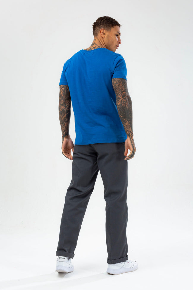 HYPE MENS BLUE SCRIBBLE T-SHIRT