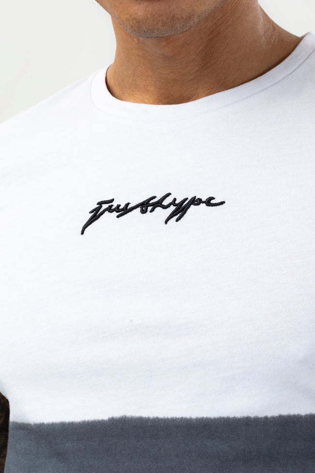 HYPE MENS BLACK FADE SCRIBBLE T-SHIRT