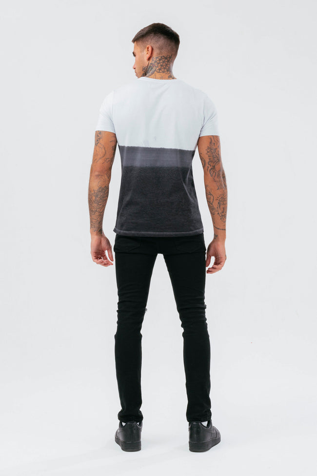 HYPE MENS BLACK FADE SCRIBBLE T-SHIRT