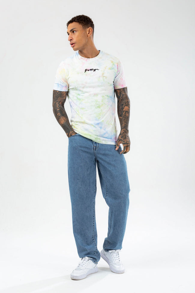 HYPE MENS MULTI CANE DYE SCRIBBLE T-SHIRT