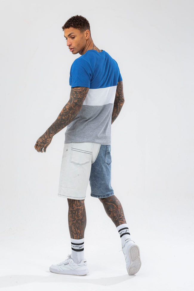 HYPE MENS BLUE ENDERBY SCRIBBLE T-SHIRT