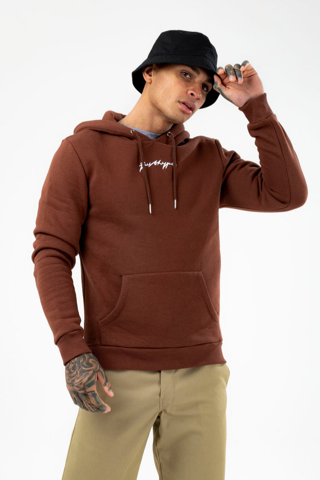 HYPE MENS CAPPUCCINO SCRIBBLE HOODIE