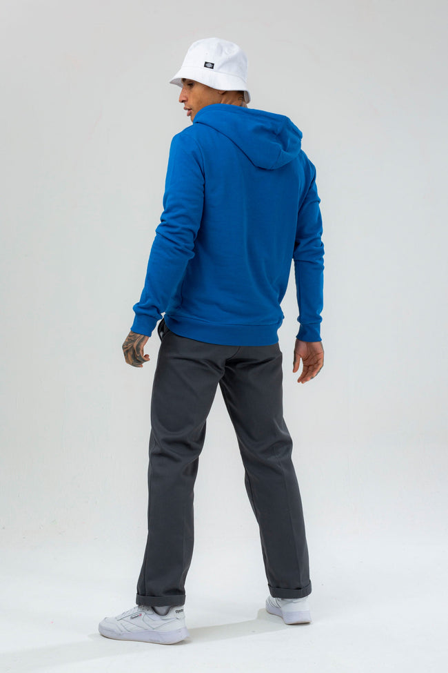 HYPE MENS BLUE SCRIBBLE HOODIE