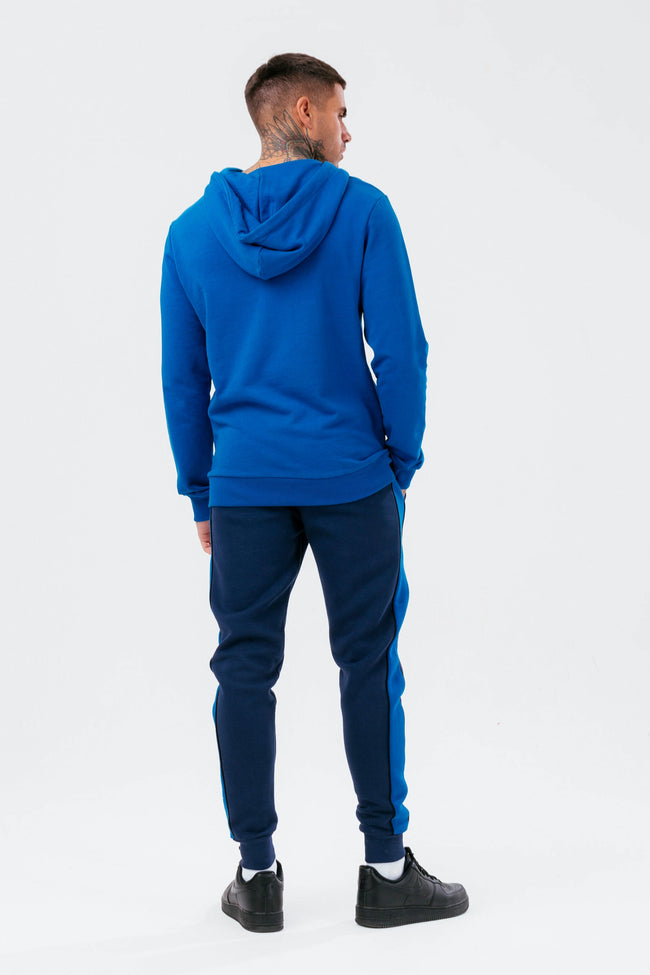 HYPE MENS BLUE SCRIBBLE HOODIE