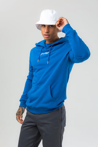 HYPE MENS BLUE SCRIBBLE HOODIE