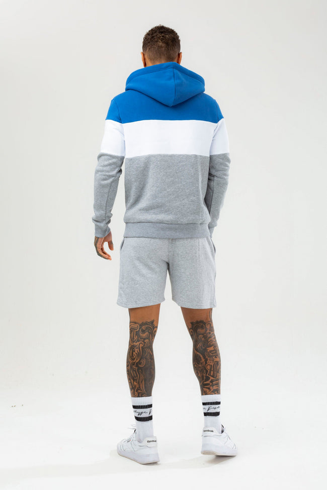 HYPE MENS BLUE ENDERBY SCRIBBLE HOODIE