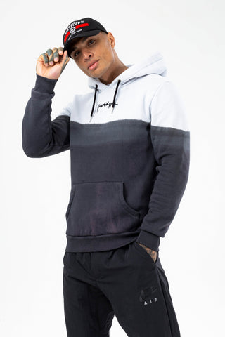 HYPE MENS BLACK FADE SCRIBBLE HOODIE