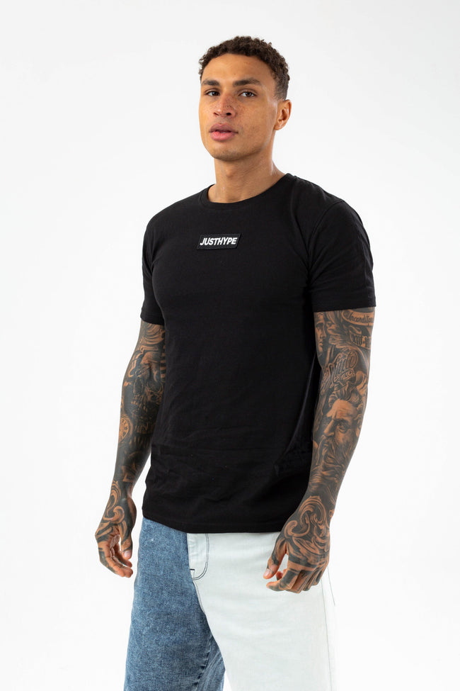 HYPE MENS BLACK DYE BLOCK T-SHIRT 3 PACK