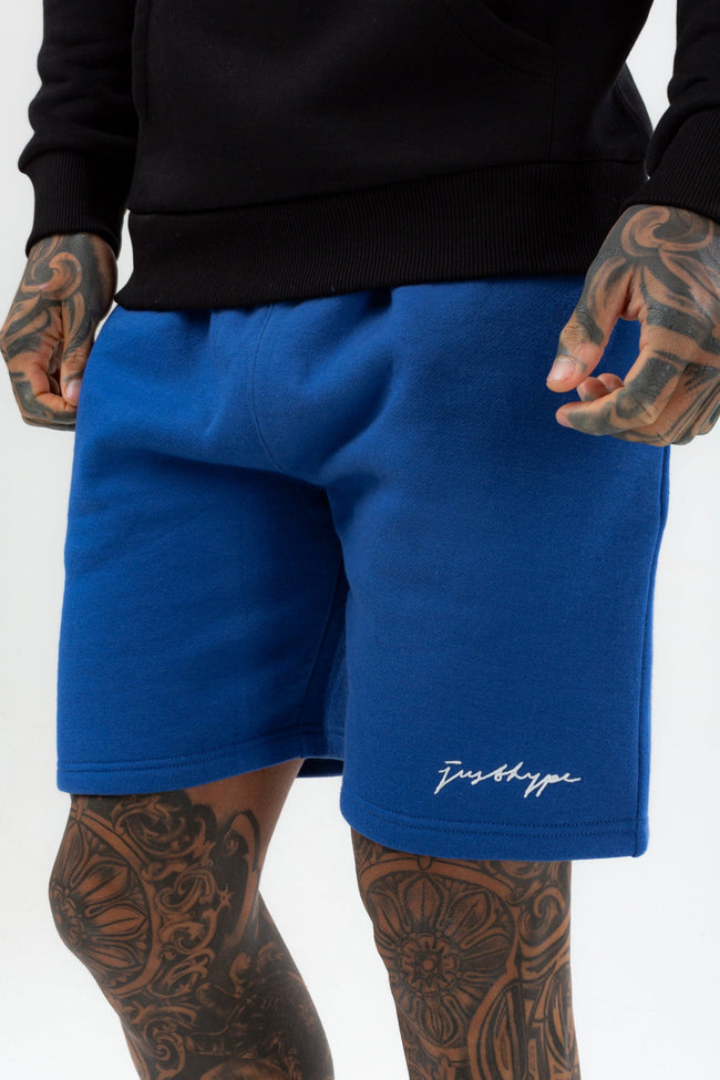 HYPE MENS BLUE SCRIBBLE SHORTS