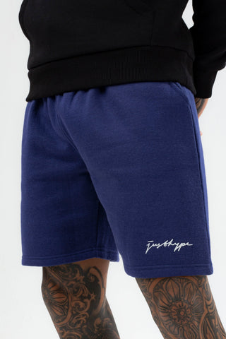 HYPE MENS BLUE SCRIBBLE SHORTS