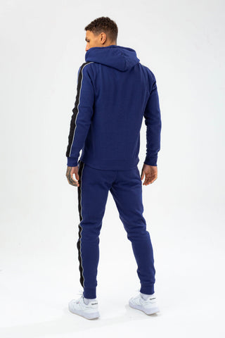 HYPE MENS NAVY ILFORD SCRIBBLE HOODIE & JOGGERS SET