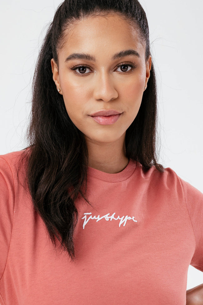 HYPE WOMENS ROSETTE SCRIBBLE T-SHIRT