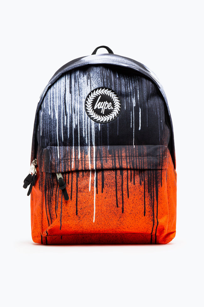 HYPE UNISEX ORANGE DRIPS CREST BACKPACK