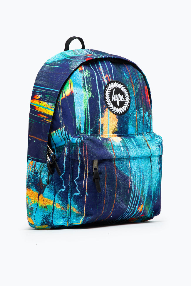 HYPE UNISEX TURQUOISE SPRAY DRIPS CREST BACKPACK