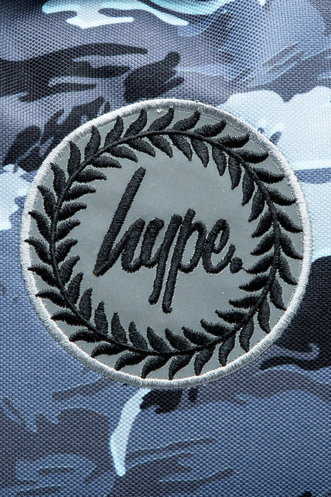 HYPE UNISEX GREY GLOOM CAMO CREST BACKPACK