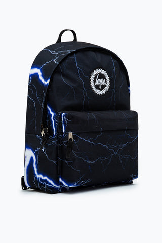 HYPE UNISEX BLACK LIGHTNING CREST BACKPACK