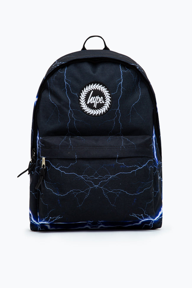 HYPE UNISEX BLACK LIGHTNING CREST BACKPACK