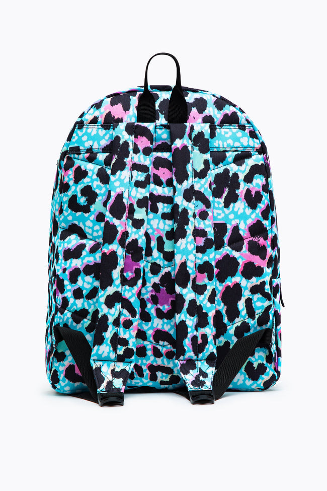 HYPE UNISEX BLUE ICE LEOPARD CREST BACKPACK