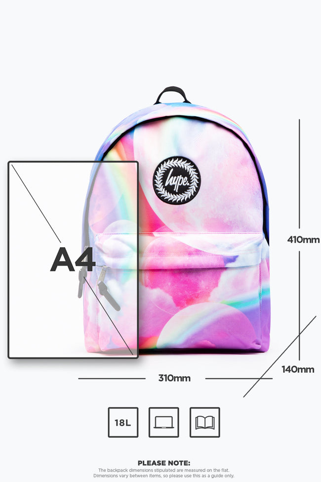 HYPE UNISEX MULTI MOONS CREST BACKPACK