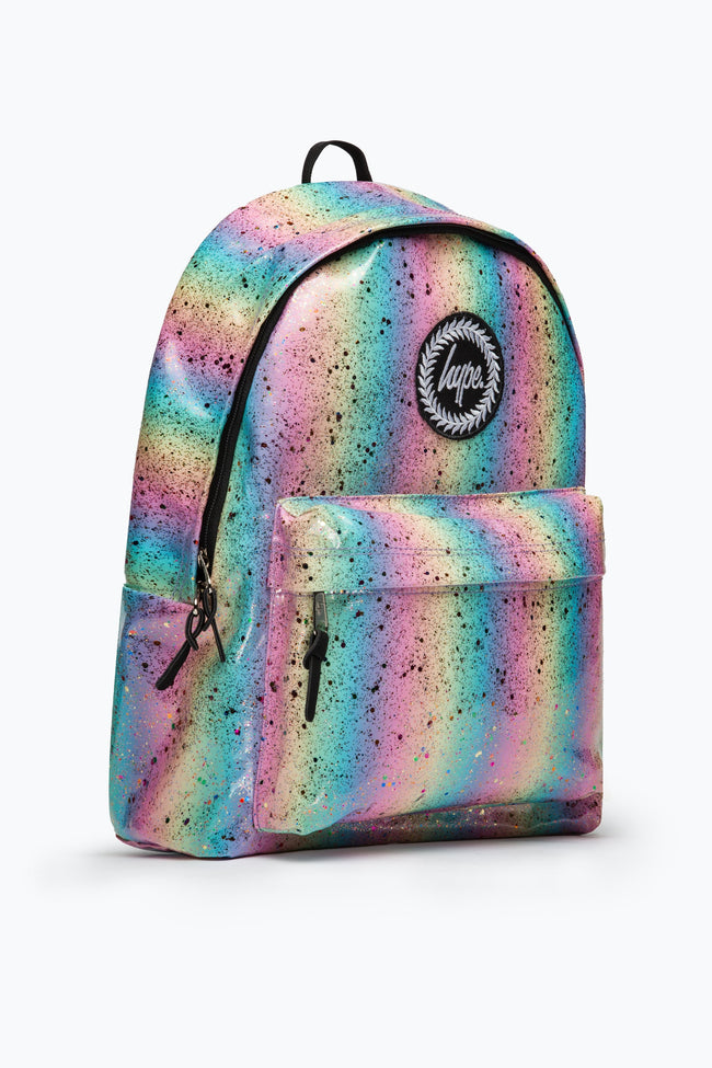 HYPE UNISEX MULTI PASTEL SPLAT CREST BACKPACK