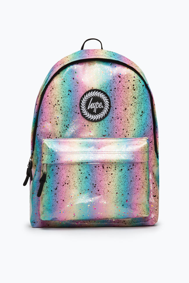 HYPE UNISEX MULTI PASTEL SPLAT CREST BACKPACK