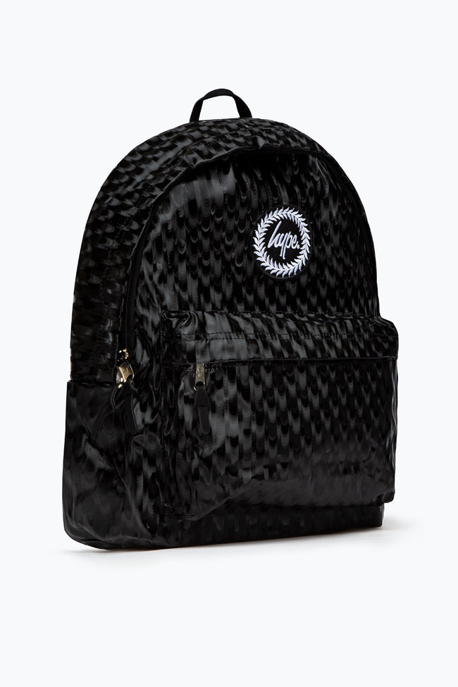 HYPE UNISEX BLACK STEEL CREST BACKPACK