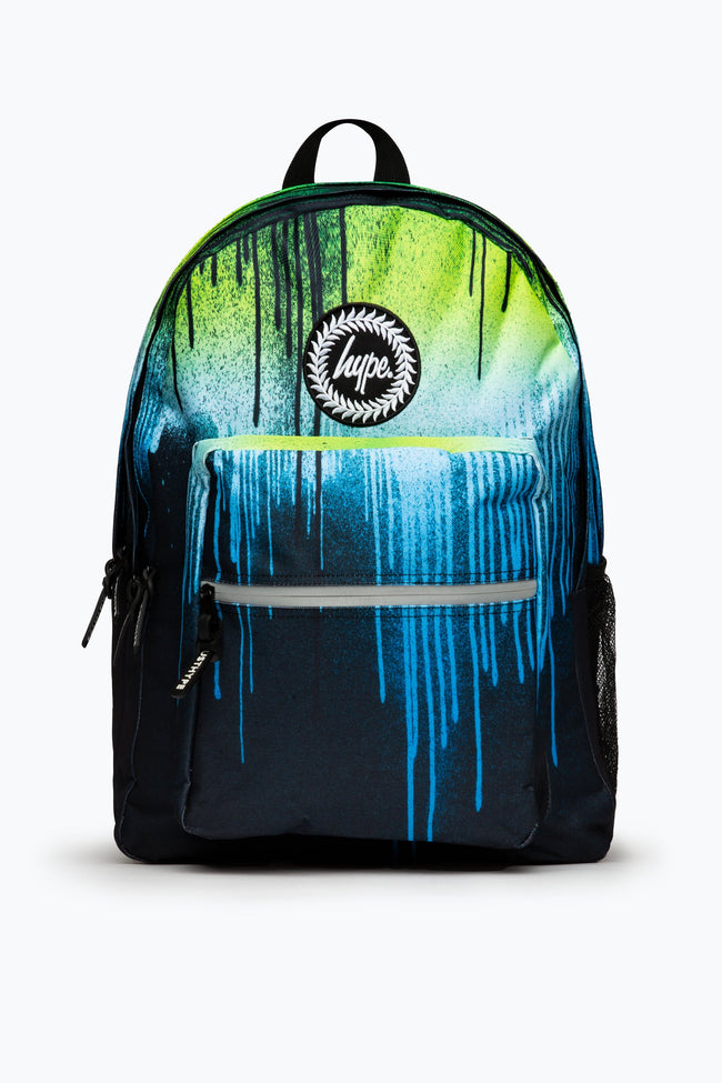 HYPE UNISEX GREEN EARTH DRIPS CREST UTILITY BACKPACK