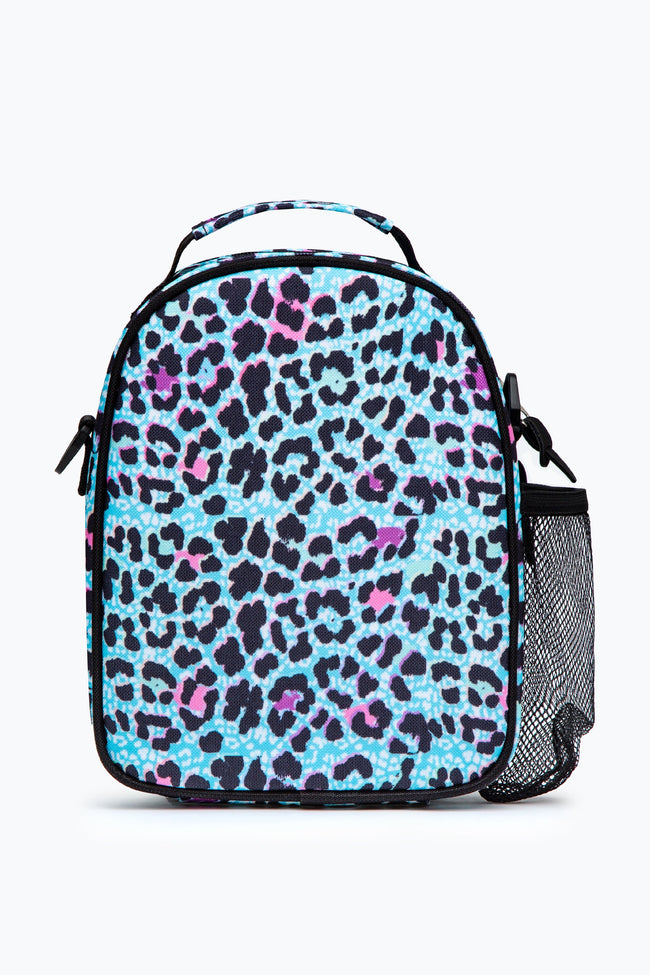 HYPE UNISEX BLUE ICE LEOPARD CREST MAXI LUNCHBOX