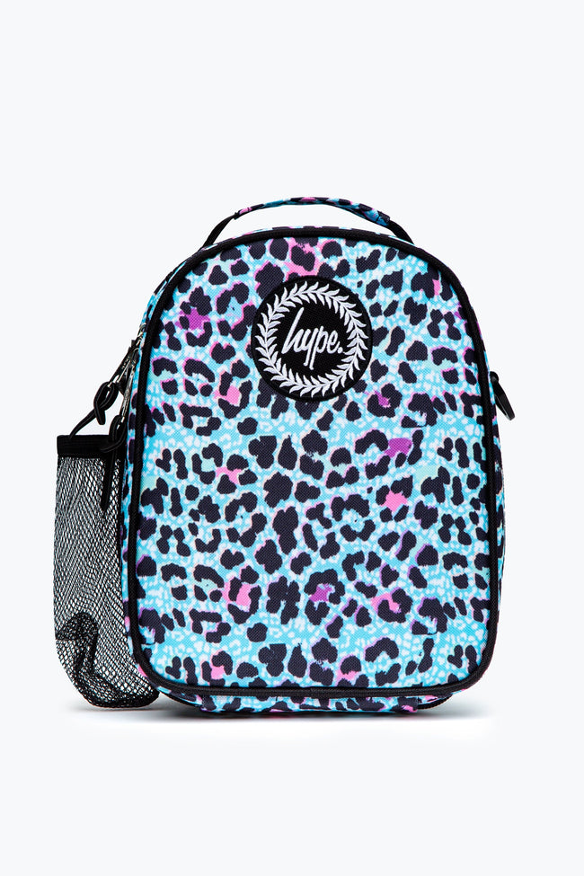 HYPE UNISEX BLUE ICE LEOPARD CREST MAXI LUNCHBOX