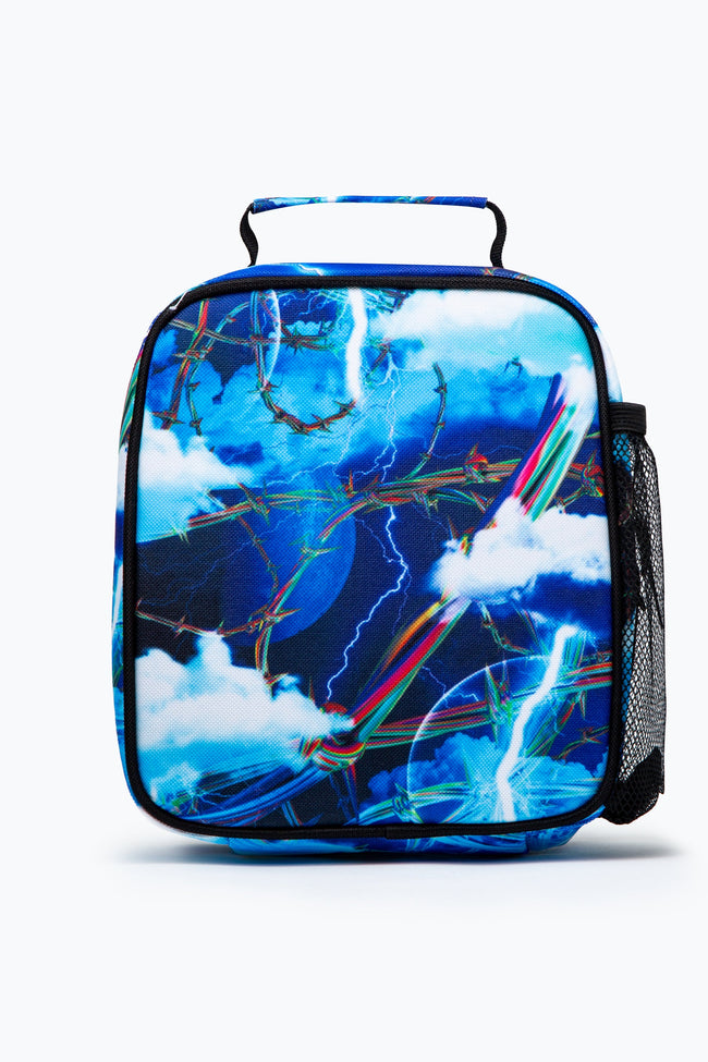 HYPE UNISEX BLUE LIGHTNING BARBWIRE CREST LUNCHBOX