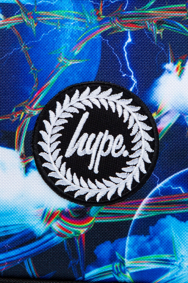 HYPE UNISEX BLUE LIGHTNING BARBWIRE CREST LUNCHBOX