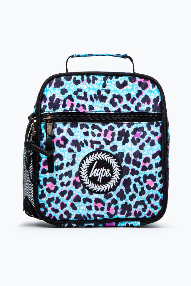 HYPE UNISEX BLUE ICE LEOPARD CREST LUNCHBOX