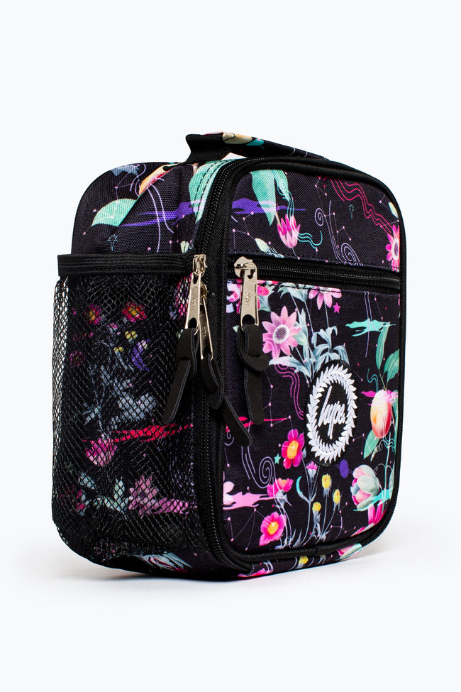 HYPE UNISEX BLACK MYSTIC FLOWER CREST LUNCHBOX