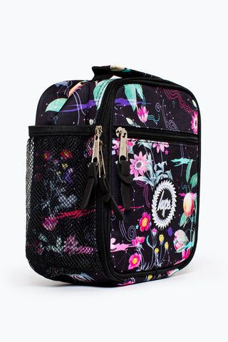 HYPE UNISEX BLACK MYSTIC FLOWER CREST LUNCHBOX