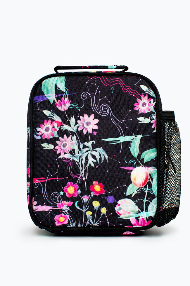 HYPE UNISEX BLACK MYSTIC FLOWER CREST LUNCHBOX