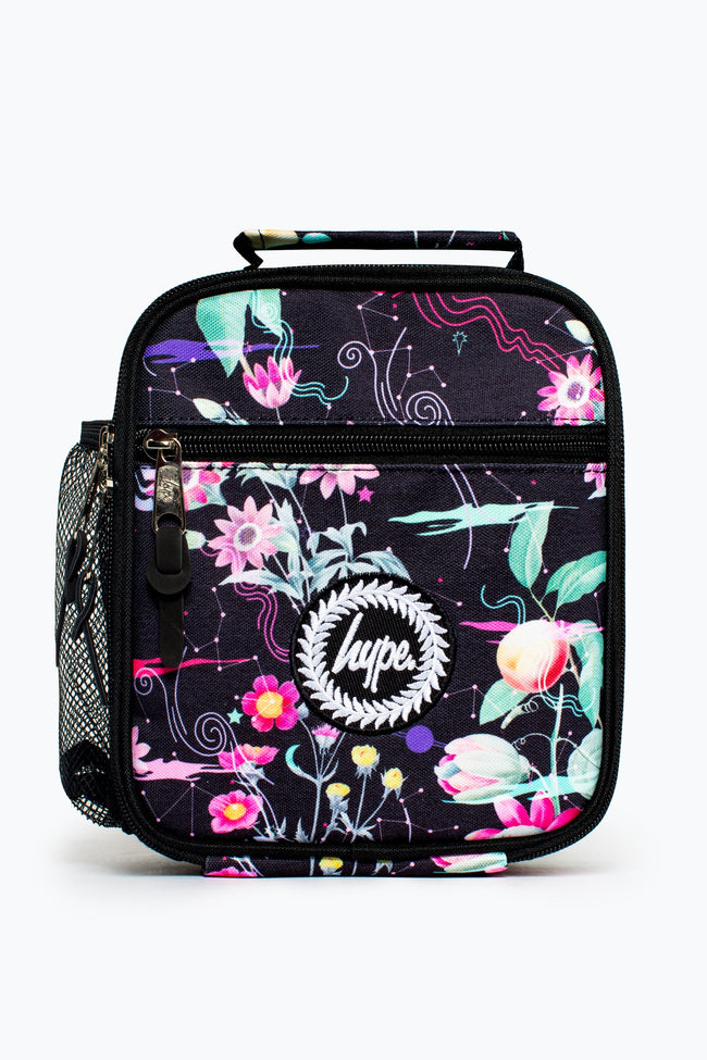 HYPE UNISEX BLACK MYSTIC FLOWER CREST LUNCHBOX