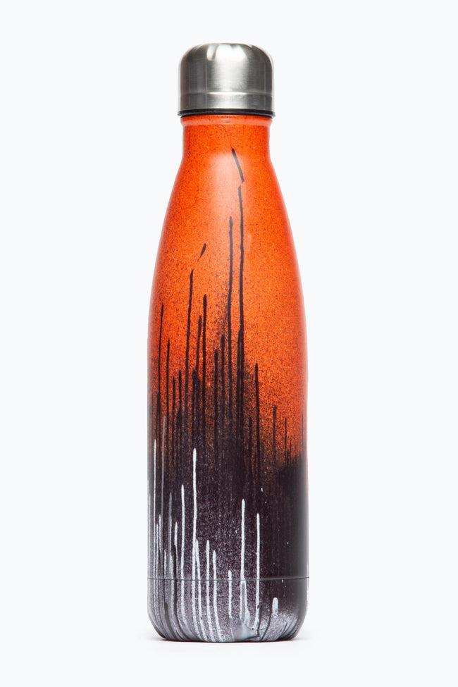 HYPE UNISEX ORANGE DRIPS CREST WATER  BOTTLE