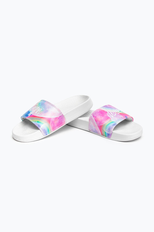 HYPE KIDS UNISEX MULTI MOONS SCRIPT SLIDERS