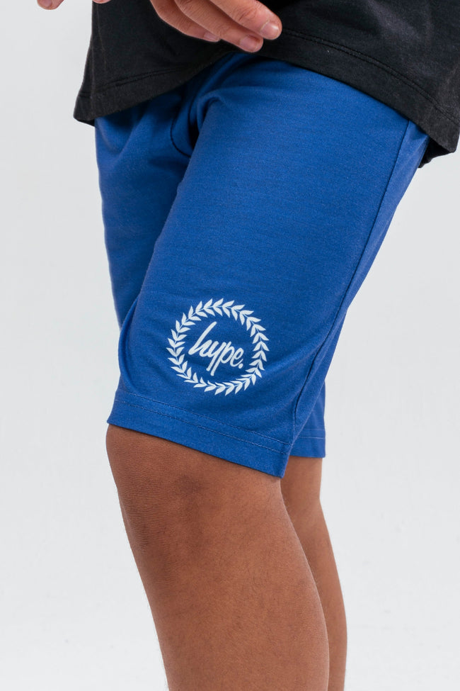 HYPE BOYS BLUE EARTH DRIPS CREST SHORTS PJ'S